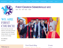 Tablet Screenshot of firstchurchsomerville.org